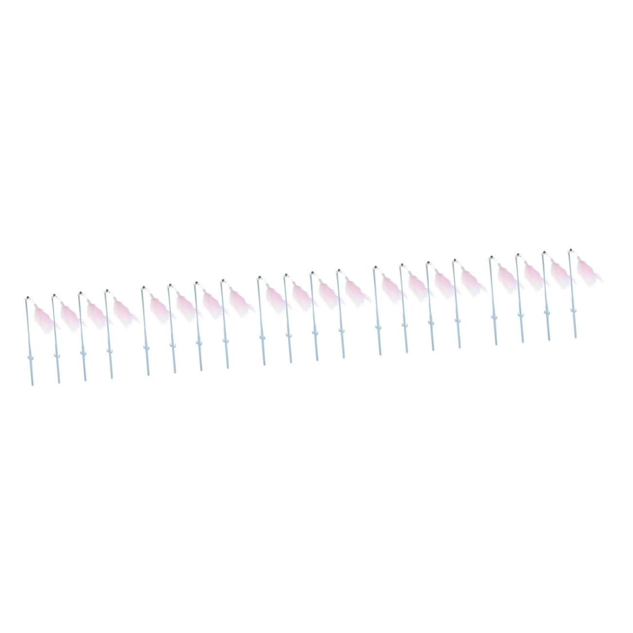 Toddmomy 20pièces Jouet Interactif pour Chat avec Plume Et Jouet à Teaser Amusant pour Chatons Accessoire Enrichissement Fait Et Plume Renforcez Le Lien avec Votre Félin