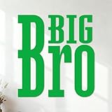 Peintures murales et stickers muraux en vinyle Citations inspirantes de Big Brother 54x57.9cm Culture du tatouage Vert
