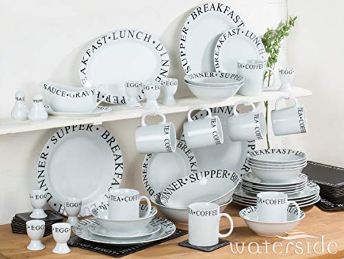 Script 65 Piece Dinner Set - Black