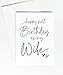 Happy First Birthday As My Wife Card, Birthday Wishes from Husband, Love Card Gift from Spouse