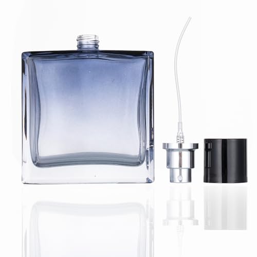 Enslz Refillable Cosmetic Spray Perfume Bottle, Empty Glass Fine Mist Atomizer Essential Oil Container for Travel 100ml /3.4oz (100ml)3