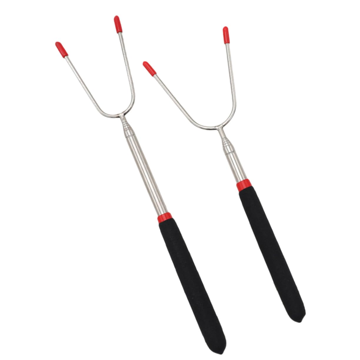 BESPORTBLE 2Pcs Telescoping Meat Forks Barbecue Grill Utensils for Roasting Hot Dogs Kebabs and Chicken Portable Bbq Tools for Outdoor Cooking