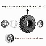 Injora jantes beadlock et pneus 62 mm pour crawler 1/24 photo 3