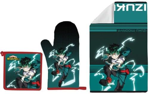 Surreal Entertainment MHA My Hero Academia Manga Anime Izuku Midoriya Deku Kitchen Bar Set