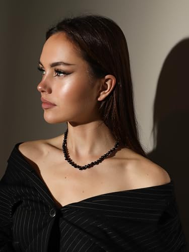 TheNaturalAmber Baltic Amber Necklace for Adults – Genuine Polished Cherry Baroque Beads, Pain & Anxiety Relief, Healing Jewelry, 55cm2