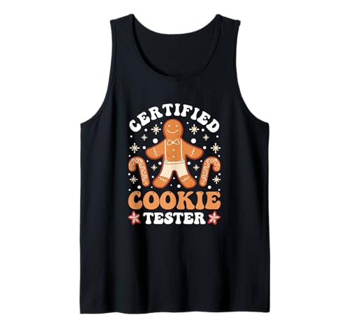 Probador Certificado De Galletas Navideñas Camiseta sin Mangas