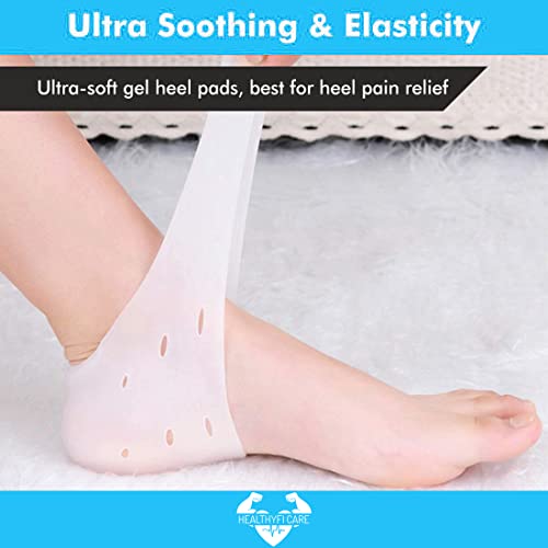 Healthyfi Care Silicone Heel Pad For Pain Relief, Heel Protector For