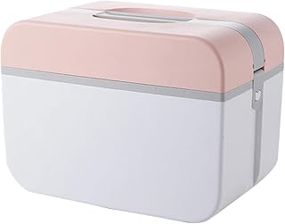 Medicine Box, Portable Medicine Organizer, Medication Storage Medication Lock Box, Empty Home First Aid Box Safe Box for Family, Business or Sports Team Emergency Tool Set(size:M)