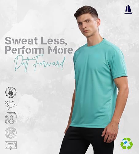 Image of Men's Regular Fit Quick-Dry Active T-Shirt for Gym & Sports - Stylish, Comfortable, and Perfect for Workouts & Everyday Wear