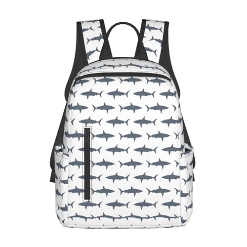 Sac à dos léger pour le travail et le shopping avec imprimé marin noir
