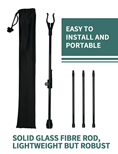 Longbowmaker Archery Stand - Recurve & Compound Bow Rack Holder, 48cm Height (BLACK), as picture - Image 4