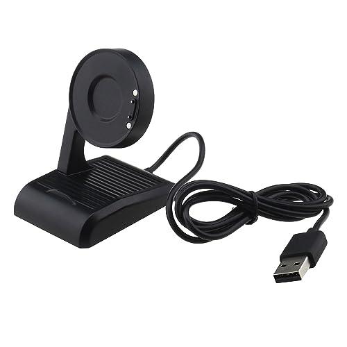 Create idea USB Charging Cable Compatible with Ticwatch Pro5 Prox Pro3 Pro 3 LTE Replacement Charger Dock Adapter Smartwatch Accessories 1M Length Black