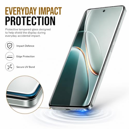 Image of FIRST MART UV Tempered Glass Screen Guard for iQOO Z11 With Installation Kit | Military-Grade Gorilla Screen Guard & Cable Protector | Edge to Edge Coverage | Crystal Clear