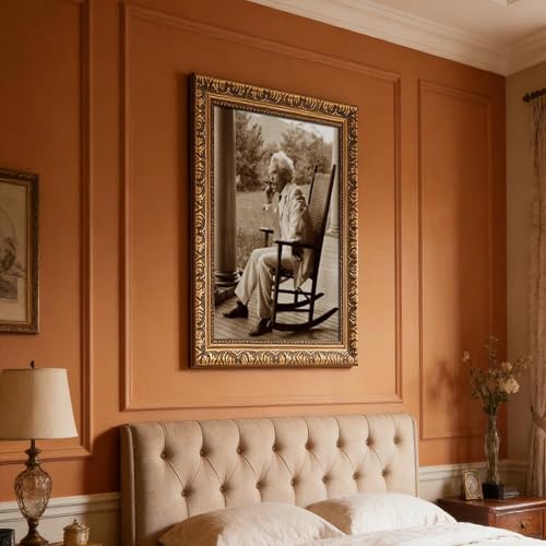 Impression sur toile Mark Twain avec cadre suspension haute definition