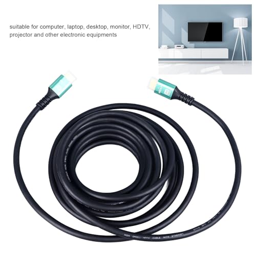 Elprico 8K HD HDMI Cable, 48Gbps 16.4FT 5M Ultra High Speed Cable Braided Cord - Image 4