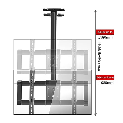 Support TV au plafond réglable pour écran LCD de 32 à 90 pouces - 4