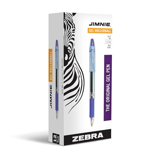 Stylos encre gel bleue Jimnie roller pointe moyenne pour signer vos contrats avec élégance