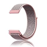 [XYTYJQ] for 時計バンドループ ナイロン バンド 18mm 20mm 22mm ユニバーサル 伸縮性 腕時計バンド (ストラップに似通る 工具が要らなく、気軽に差し替える 20mm ベビーピンク)