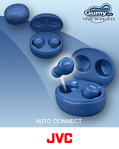 JVC HA-Z55T-A Gumy Mini True Wireless Earbuds, Long Battery Life (up to 15 Hours), Splash Protection (IPX4), Bluetooth 5.1, Single Ear Use, Compact charging case (Blue) JVC HA-Z55T-A Gumy Mini True Wireless Earbuds, Long Battery Life (up to 15 Hours), Splash Protection (IPX4), Bluetooth 5.1, Single Ear Use, Compact charging case (Blue)