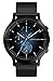 Produktbild Lilienthal Berlin Chronograph Meteorite IV in schwarz  Herrenuhr am Mesh Armband aus Chirurgenstahl mit einem Quarzuhrwerk, saphirgehärtetem Mineralglas und Meteorit im Ziffernblatt  42,5 mm