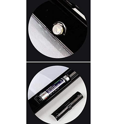Loupe rectangulaire plein format A4 à éclairage LED et double position
