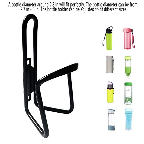 Greallthy Bike Water Bottle Cages, MTB Bike Bicycle Alloy Aluminum Water Bottle Holder Cages Brackets Lightweight for Cycling Fits Any Bike with Easy Installation [2X Pack] - Thumbnail 4