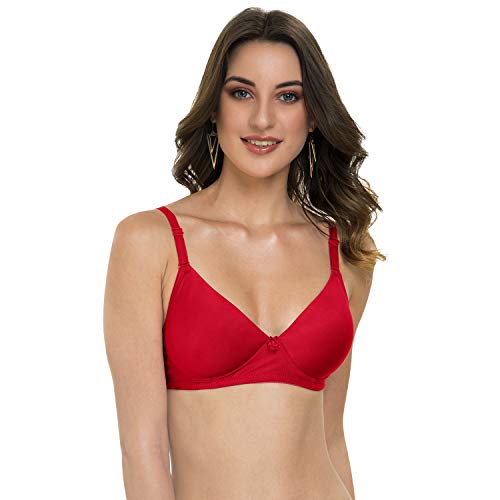 Image of Tweens - Heavily Padded Semi Push-Up Bra - Polyamide Fabric - 3 /4th Coverage, Wireless, Multiway Straps, Seamless - Everyday T-Shirt Bra