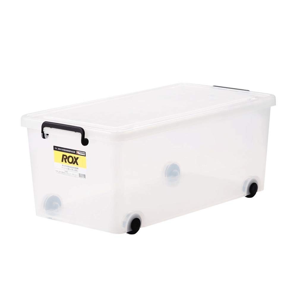 Buy DaFei Storage Bins with Lid, Large Clear Plastic Lightweight Robust