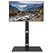 BONTEC TV Floor Stand for 30-70 Inch LED LCD OLED Flat Curved TVs, Height Adjustable Tall Swivel Standing TV Stand, Universal Freestanding Floor Standing TV Stand Base up to 40kg, Max VESA 600x400mm