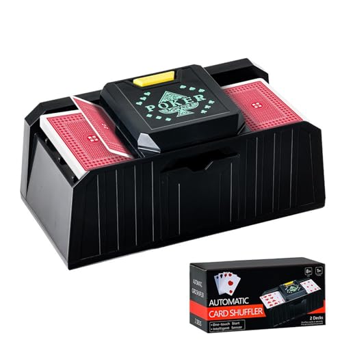 Automatic Card Shuffer 1-2 Deck Poker Quick Shuffler for Fam