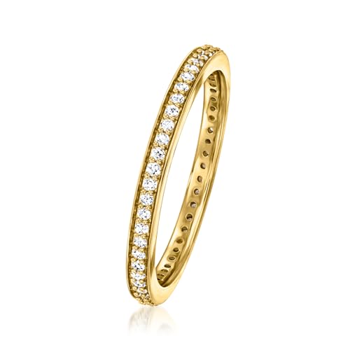 Ross-Simons 0.25 ct. t.w. Lab-Grown Diamond Eternity Band in 18kt Gold Over Sterling3