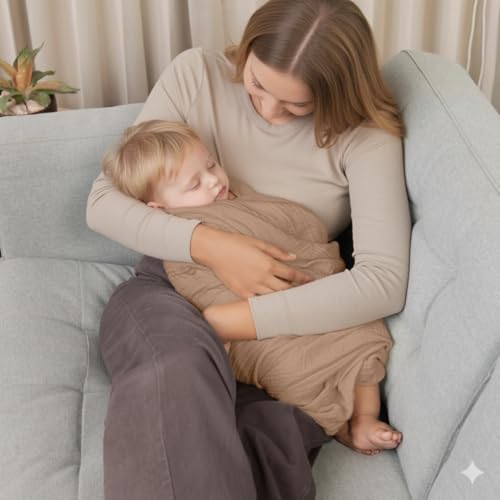 Muslin Swaddle Baby Blankets - 2 Pack, 100% Cotton, Soft & Breathable