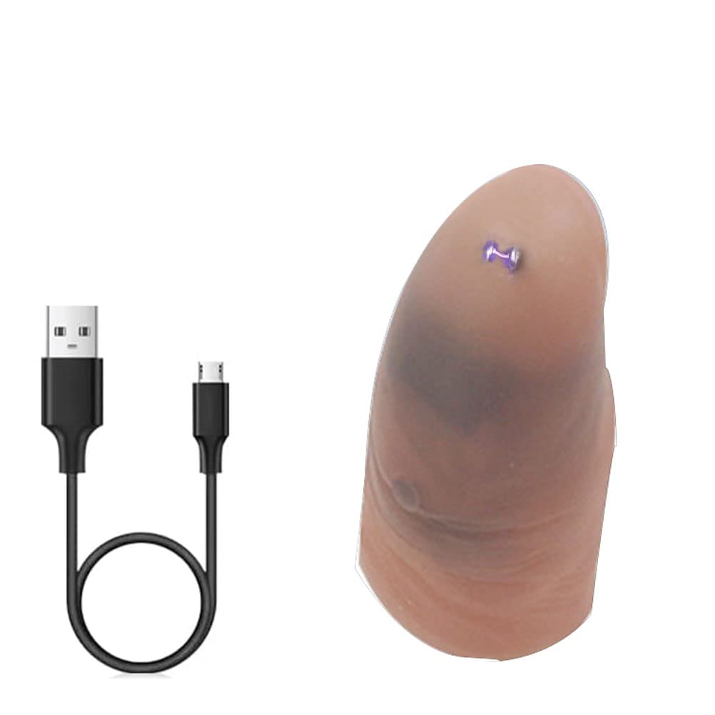 Ligero electrónico USB, encendedor de arco de dedo, dedo mágico encendedor de dedos de finger de finger de pie de finger recargable, resistente al viento sin llama, para hombres regalo de las señoras