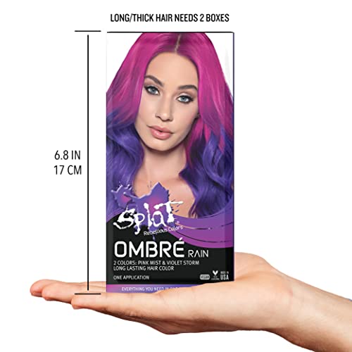 Splat Ombre Rain | Original Complete Kit | Blue & Purple Hair Color | Vegan & Cruelty Free