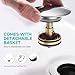 TSIBOMU Bathroom Sink Drain Kits with Flexible Expandable P-Trap Sink Drain Pipe, Fits 1-1/4
