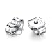 4 14K White Gold Earring Backs Ear Post Nuts Deluxe by Muimuijewel