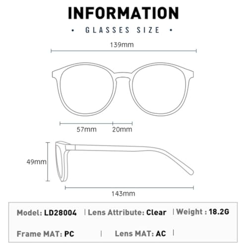 Monture de lunettes transparente pour le télétravail sur écran - 2