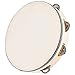 Kalos by Cecilio KP_TMW10-2C 10-Inch Wooden Tambourine with 16 Pairs of Jingles