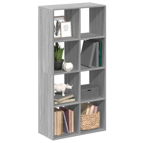vidaXL Room Divider Bookcase — The Space‑Saver Your Small Flat Needs 5 vidaXL 8-Cube Grey Sonoma Room Divider