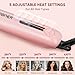Rotating Curling Iron Set, Automatic Curling Wand for Long Hair Easy to Use Hair Curler Get Effortlessly-Chic Beach Waves 3 Sizes Ceramic Barrel 0.75