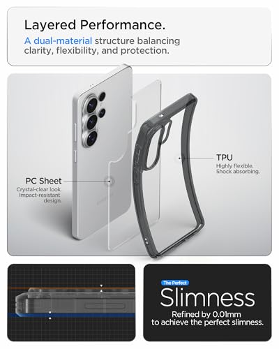 Image of Spigen Ultra Hybrid | Samsung Galaxy S26 Ultra Case [Transparent] [Air Cushion Protection] Galaxy S26 Ultra Back Cover | TPU+PC - Space Crystal
