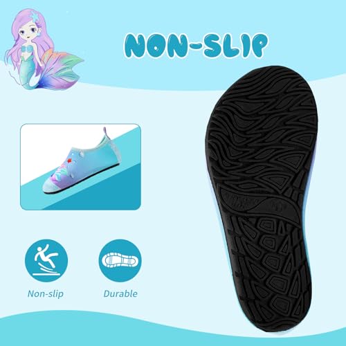 Image of Kids Water Shoes Girls Boys Outdoor Quick Dry Barefoot Aqua Socks for Toddler Sport Beach Swim Surf