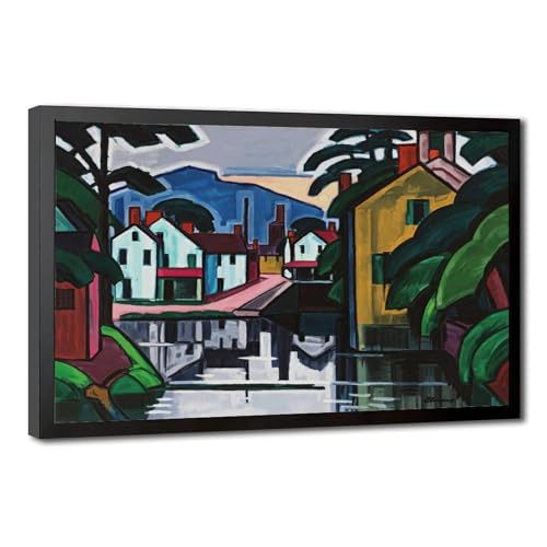 Impression sur toile Oscar Bluemner - Décoration murale salon et bureau 20,3 x 30,5 cm