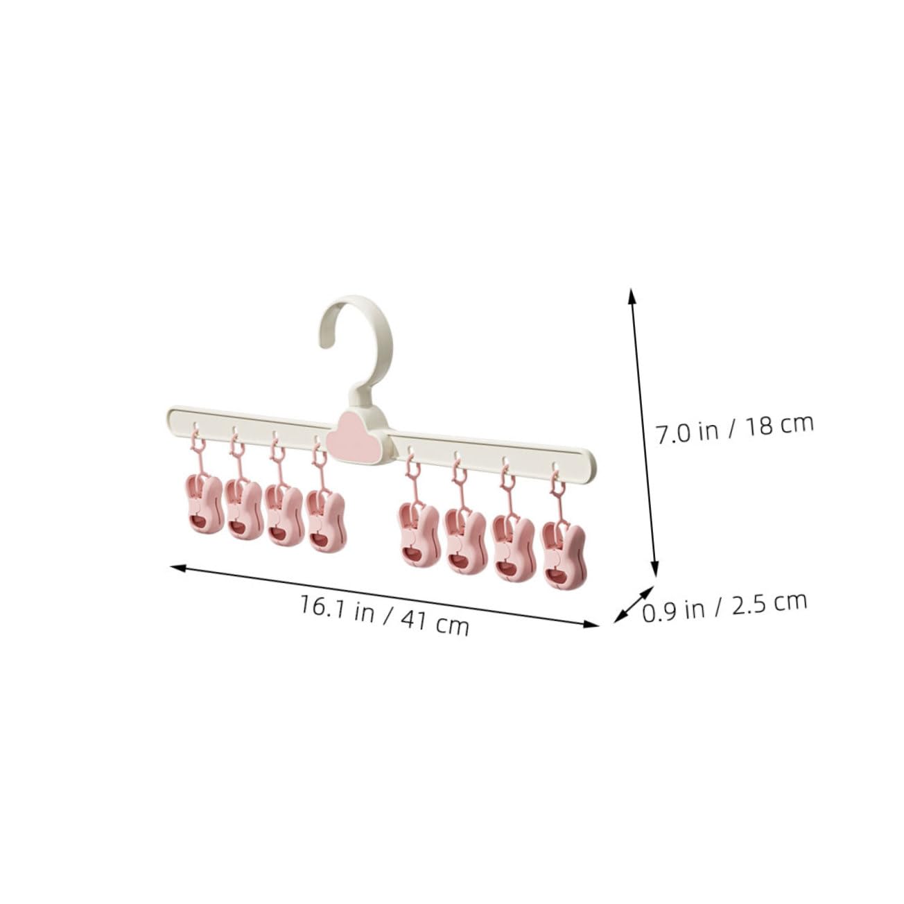 Cabilock 4 Sätze Wäscheständer Für Babysocken Wäscheklammerständer Klappbar Socken Trocknen Kleiderständer Kinder Kinderkleiderbügel Kleiderbügel Für Den Kleiderschrank 3 Stück * 4