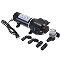 NovelBee AC 115V Self Priming Water Pressure Diaphragm Pump,4.5GPM Water Pressure Pumps for Boat Caravan RV Marine