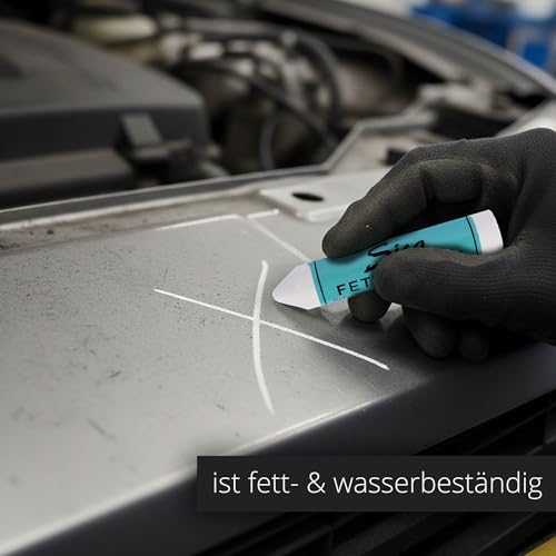 Tool & Tree SISA Fettkreide Set Gelb & Weiß – robuste Reifenkreide für Werkstatt, Metall & Reifenmarkierung – wasserfest, abriebfest, temperaturbeständig – präzise Markierkreide für raue Oberflächen