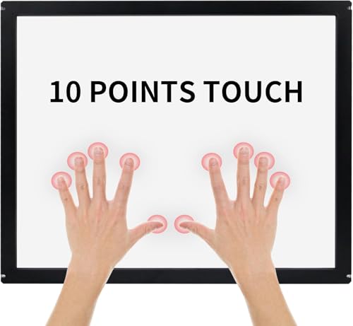 Image of 15 Inch Infrared Touch Screen Panel, Multi Points IR Touch Screen with Tempered Glass for Kiosks