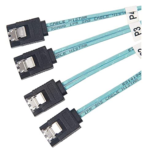 Cable Mini SAS 36pin a 4X SATA 7pin 0.5 m miniatura 2