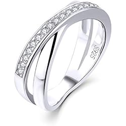 Anillos De Compromiso Aesthetic Starchenie Anillos Mujer Plata de ley 925 Anillos Compromiso Aesthetic Aniversario Anillos oro Blanco Circonita cúbica 3A Regalo de joyería para Mujer