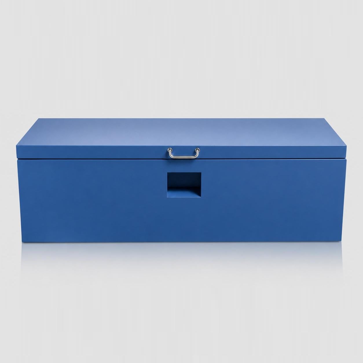 Lockable Truck Bed Tool Box 36'' for Pickup, Heavy Duty Steel Truck Tool Box with Dual Lids, Weatherproof Powder-Coated Storage Box, Front Handle, 2 Side Lift Handles, 2 Gas Struts, Fits Truck Bed